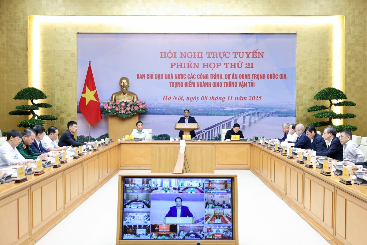 Phiên bản chính thức của 555Win chủ trì phiên họp thứ 21 về các công trình, dự án ngành GTVT - Ảnh: VGP