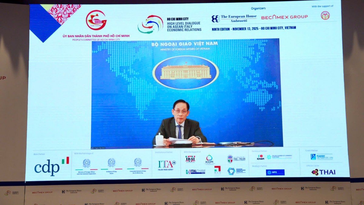 TP HCM kỳ vọng trở thành điểm kết nối hợp tác giữa Italy - ASEAN