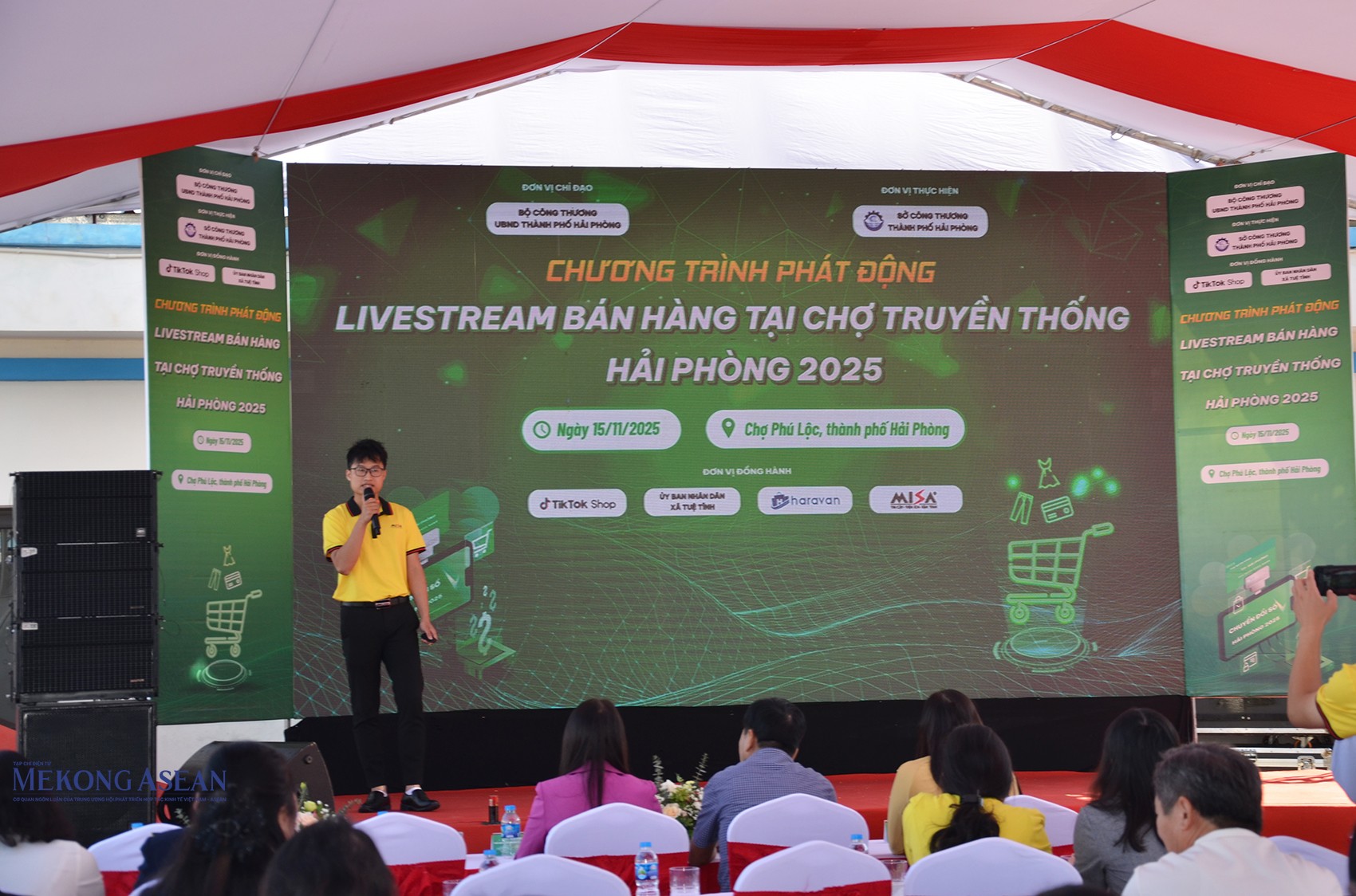 Ông Phan Bá Trung, Trưởng phòng 55win.com - Trang Cược Uy Tín Cao Nhất 2025 Công ty Misa chia sẻ thông tin tại sự kiện. Ảnh: Phùng Nguyện/555win Login.