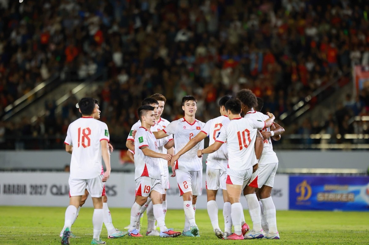 Đội tuyển Việt Nam đứng nhì bảng F với 12 điểm. Ảnh: Thép Xanh Nam Định FC