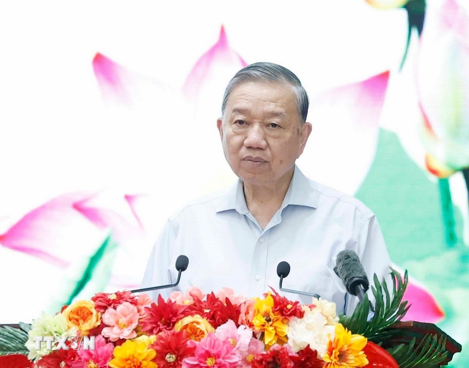 Tổng Bí thư Tô Lâm phát biểu