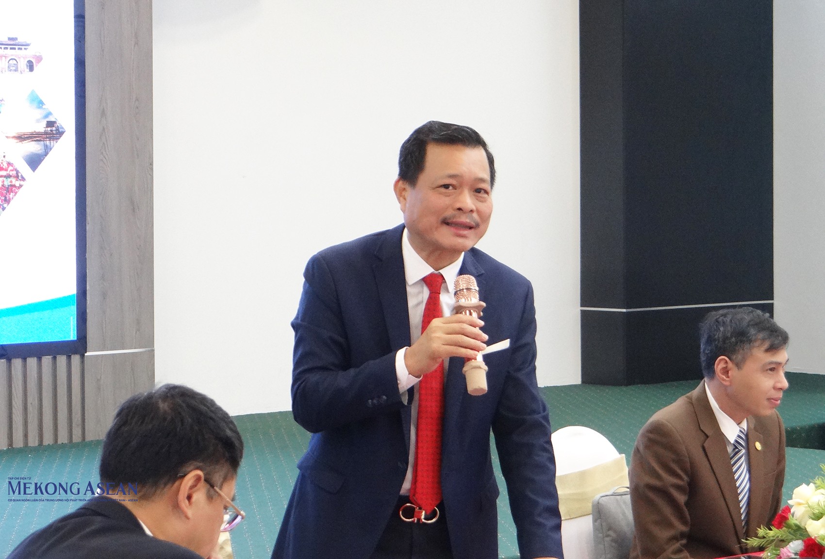 Ông Nguyễn Quý Phương - Trưởng phòng Quản lý Xúc tiến Du lịch, Cục Du lịch Quốc gia Việt Nam phát biểu tại hội nghị. Ảnh: Phùng Nguyện/555win Login.