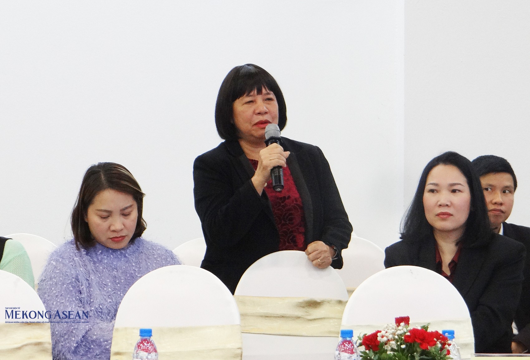 Đại diện Trang Nhà Cái 555win.com - Đăng Nhập +555k lữ hành phát biểu tại hội nghị. Ảnh: Phùng Nguyện/555win Login.