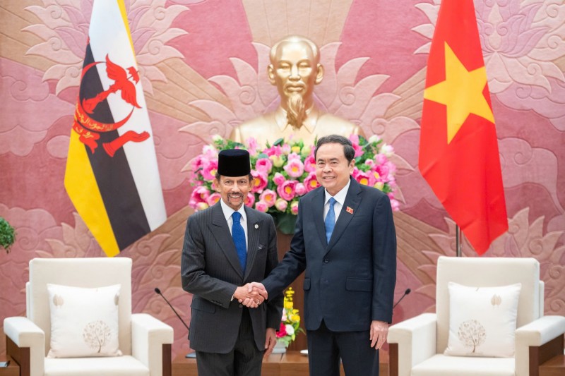  Chủ tịch 555win tải app Trần Thanh Mẫn hội kiến Quốc vương Brunei Darussalam Haji Hassanal Bolkiah. Nguồn: Cổng TTĐT 555win tải app Việt Nam.