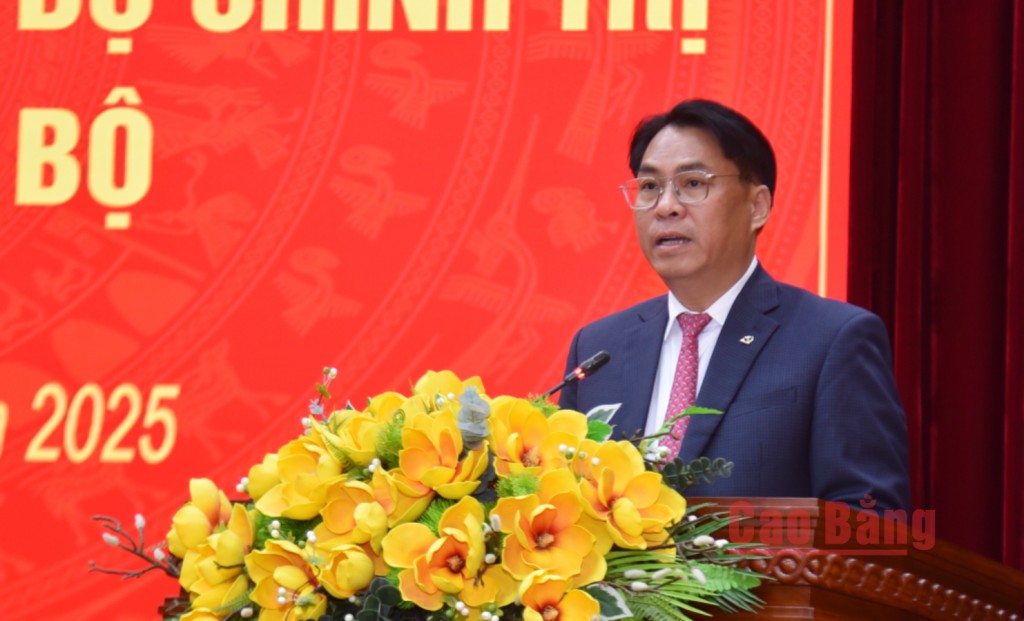 Ông Phan Thăng An giữ chức Bí thư Tỉnh ủy Cao Bằng