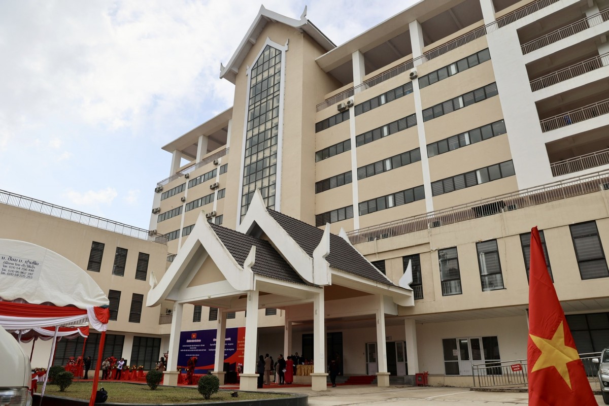 Bệnh viện Hữu nghị Lào-Việt Nam đã hoàn thành, đảm bảo chất lượng, kỹ thuật; đủ điều kiện bàn giao và đưa vào sử dụng - Ảnh: VGP
