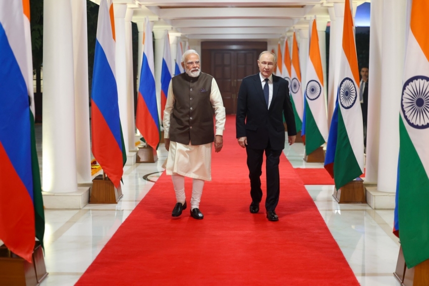 Tổng thống Nga Putin bắt đầu thăm chính thức Ấn Độ