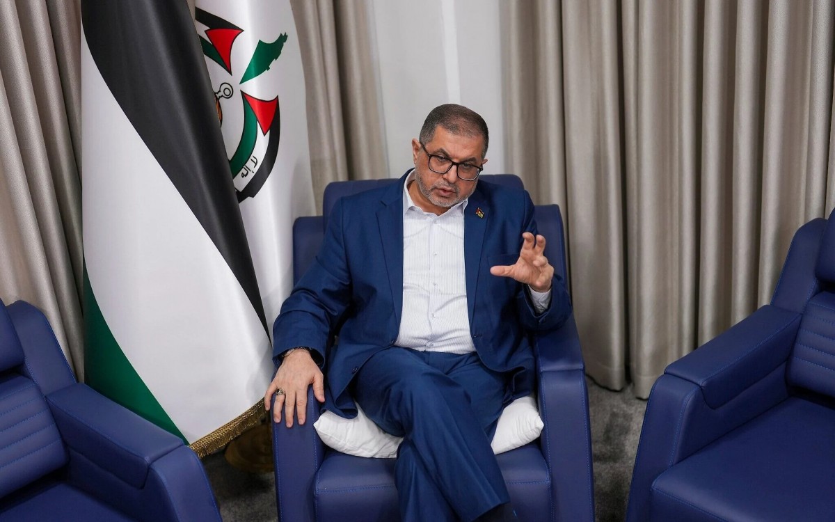Thành viên Cục Chính trị Hamas, ông Bassem Naim. Ảnh: AP
