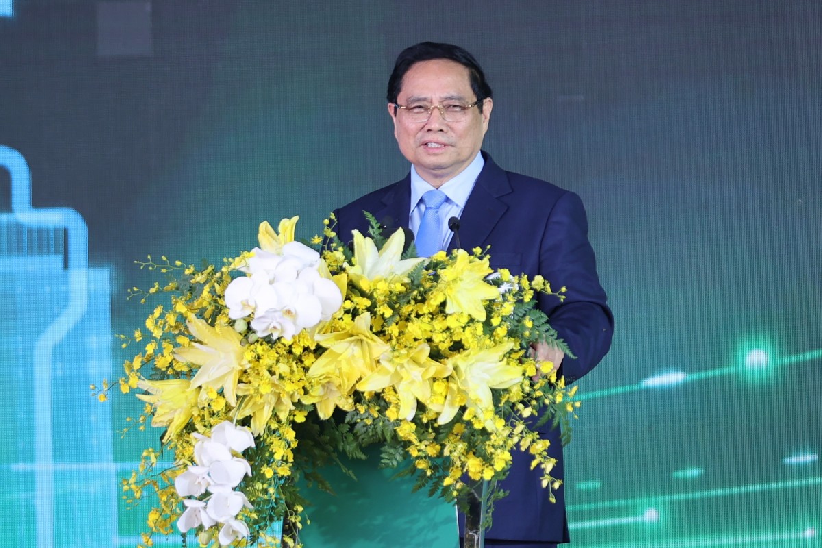 Phiên bản chính thức của 555Win Phạm Minh Chính phát biểu tại sự kiện - Ảnh: VGP