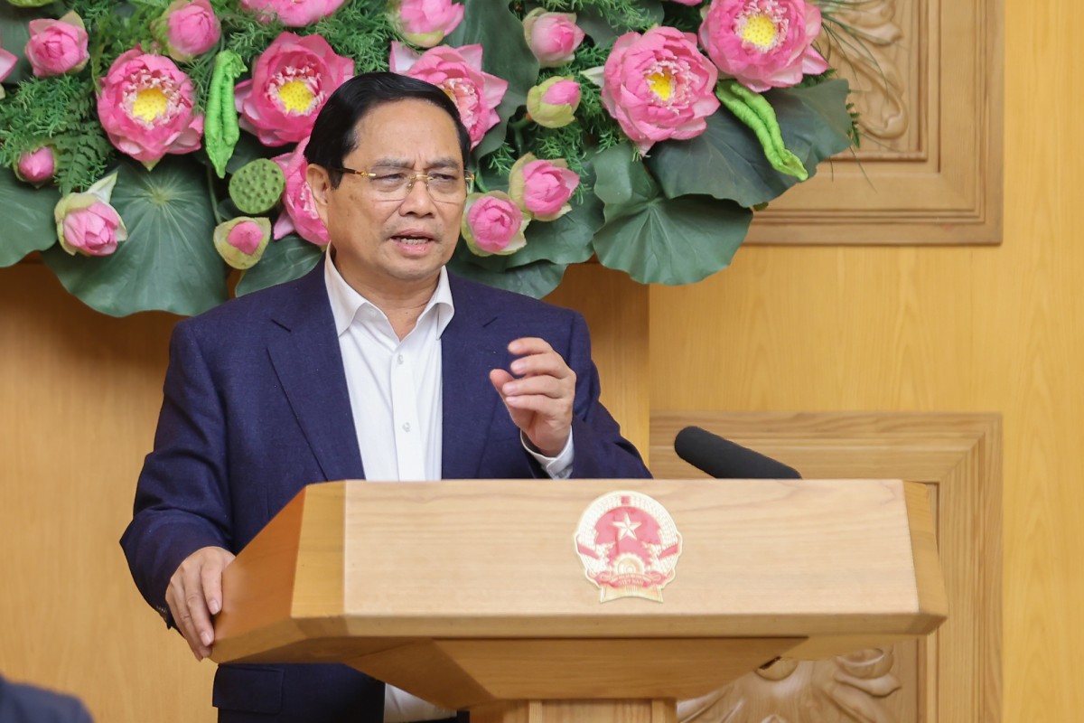 Phiên bản chính thức của 555Win Phạm Minh Chính cơ bản đồng tình với các báo cáo, ý kiến và khái quát 3 kết quả nổi bật trong năm 2025 và giai đoạn 2021-2025 - Ảnh: VGP