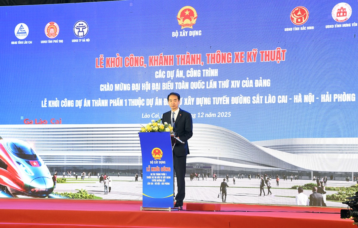 Khởi công 5 nhà ga trên tuyến đường sắt Lào Cai - Hà Nội - Hải Phòng