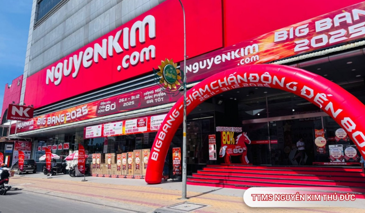 Siêu thị điện máy Nguyễn Kim. Ảnh: Nguyenkim.vn.
