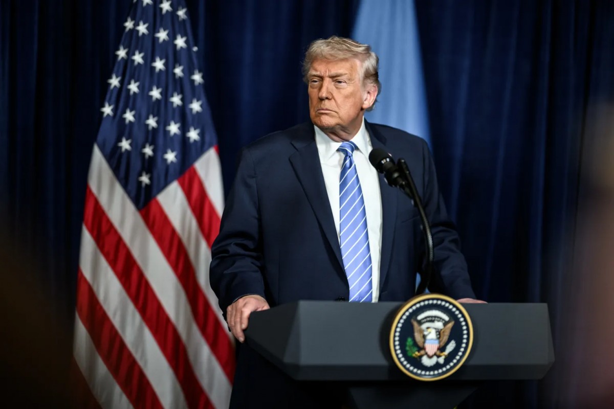 Tổng thống Donald Trump tại bang Florida (Mỹ) ngày 28/12. Ảnh: Nhà Trắng