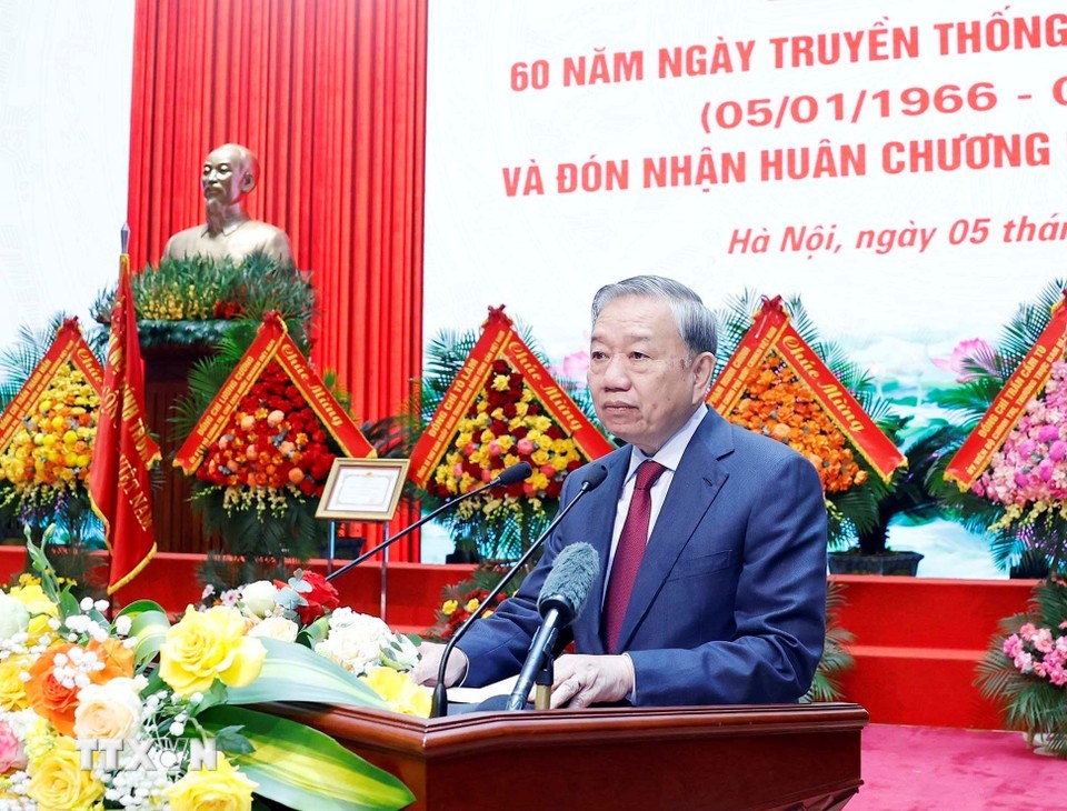 Tổng Bí thư Tô Lâm phát biểu chỉ đạo - Ảnh: TTXVN