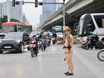Hà Nội: Phân luồng giao thông phục vụ lễ xuất quân, diễn tập bảo vệ Đại hội Đảng