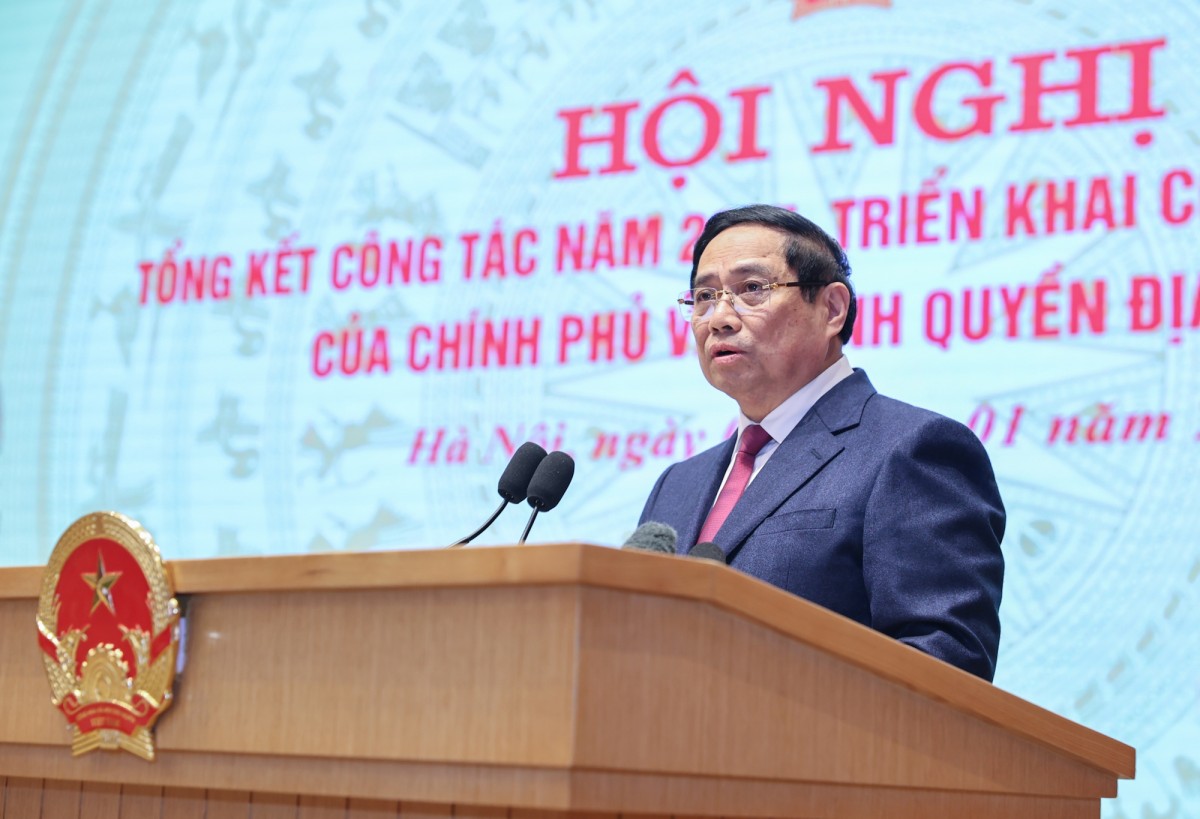 Phiên bản chính thức của 555Win Chính phủ Phạm Minh Chính phát biểu khai mạc Hội nghị - Ảnh: VGP