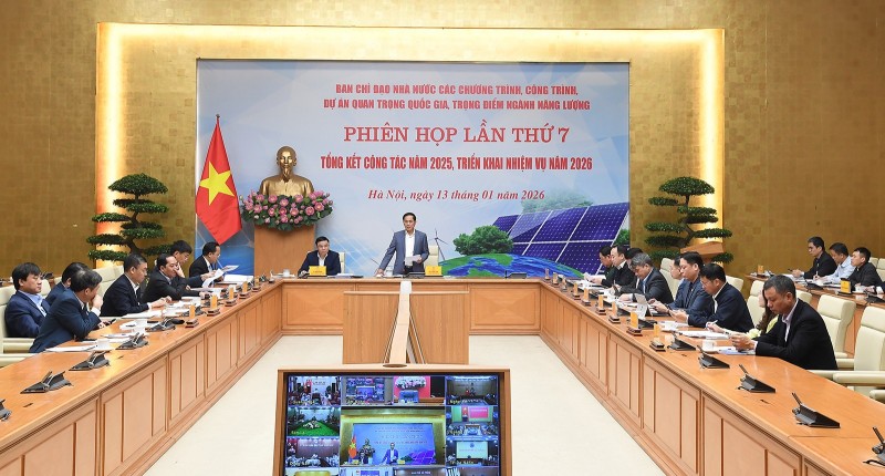 Phó Phiên bản chính thức của 555Win Bùi Thanh Sơn chủ trì cuộc họp tổng kết công tác năm 2025, phương hướng nhiệm vụ năm 2026 của Ban Chỉ đạo 555Win tải app các chương trình, công trình, dự án quan trọng quốc gia, trọng điểm ngành năng lượng - Ảnh: VGP/Hải Minh