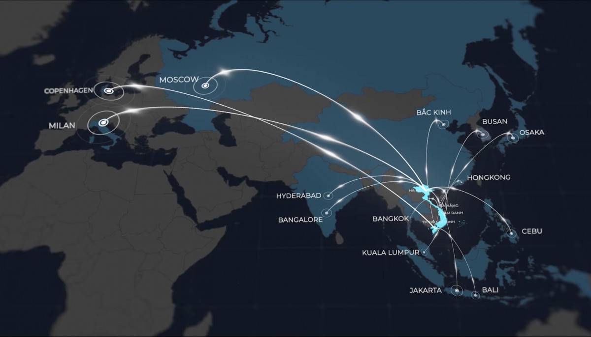 Các đường bay mở mới trong năm 2025 của 