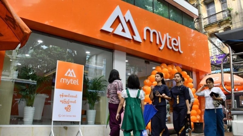 Cửa hàng Mytel của Viettel Global tại Myanmar. Ảnh: Viettel Global.
