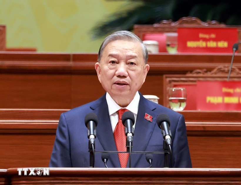 Tổng Bí thư Ban Chấp hành Trung ương Đảng Cộng sản Việt Nam khóa XIV Tô Lâm. 
