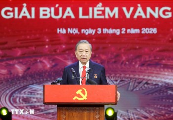 Phát biểu của Tổng Bí thư tại lễ tuyên dương Bí thư chi bộ xuất sắc và trao giải Búa liềm Vàng