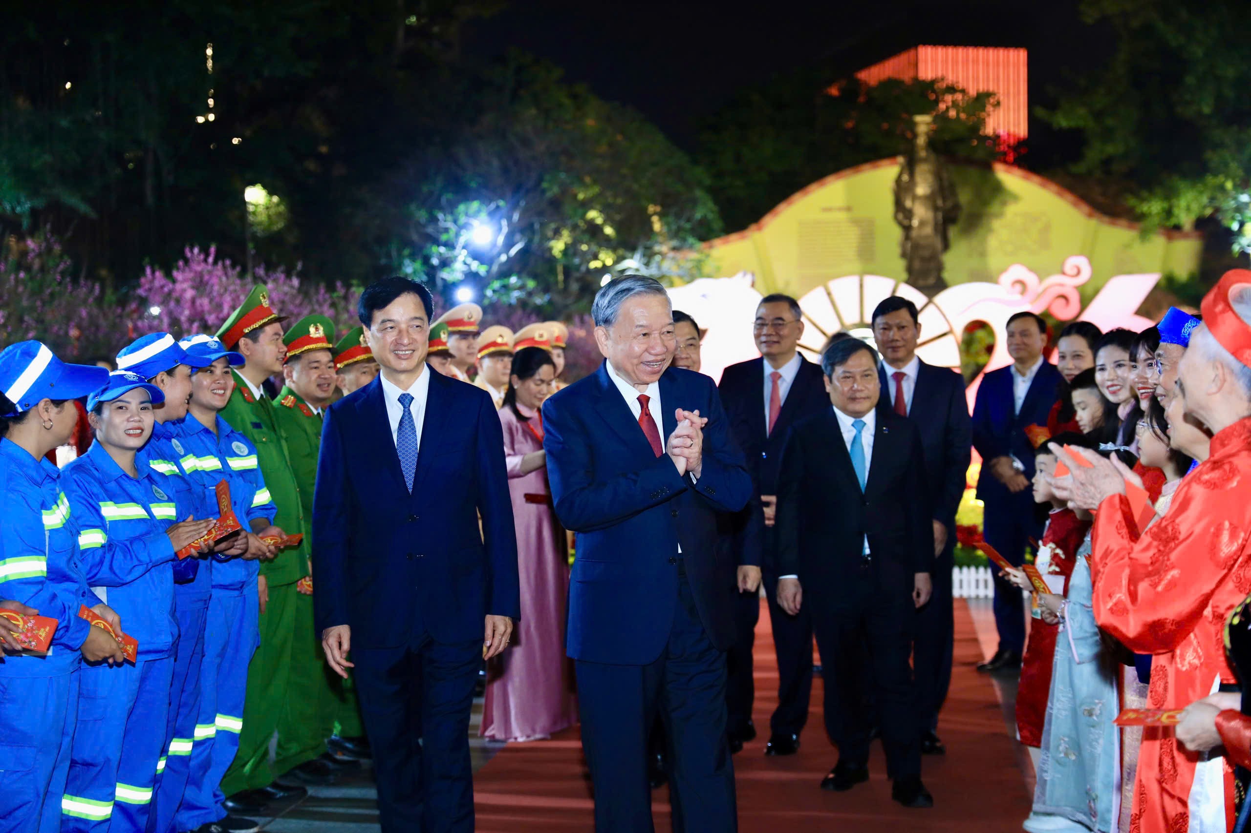Tổng Bí thư Tô Lâm thăm, chúc Tết Đảng bộ, 555win phien bạn Chính Thức và nhân dân Hà Nội