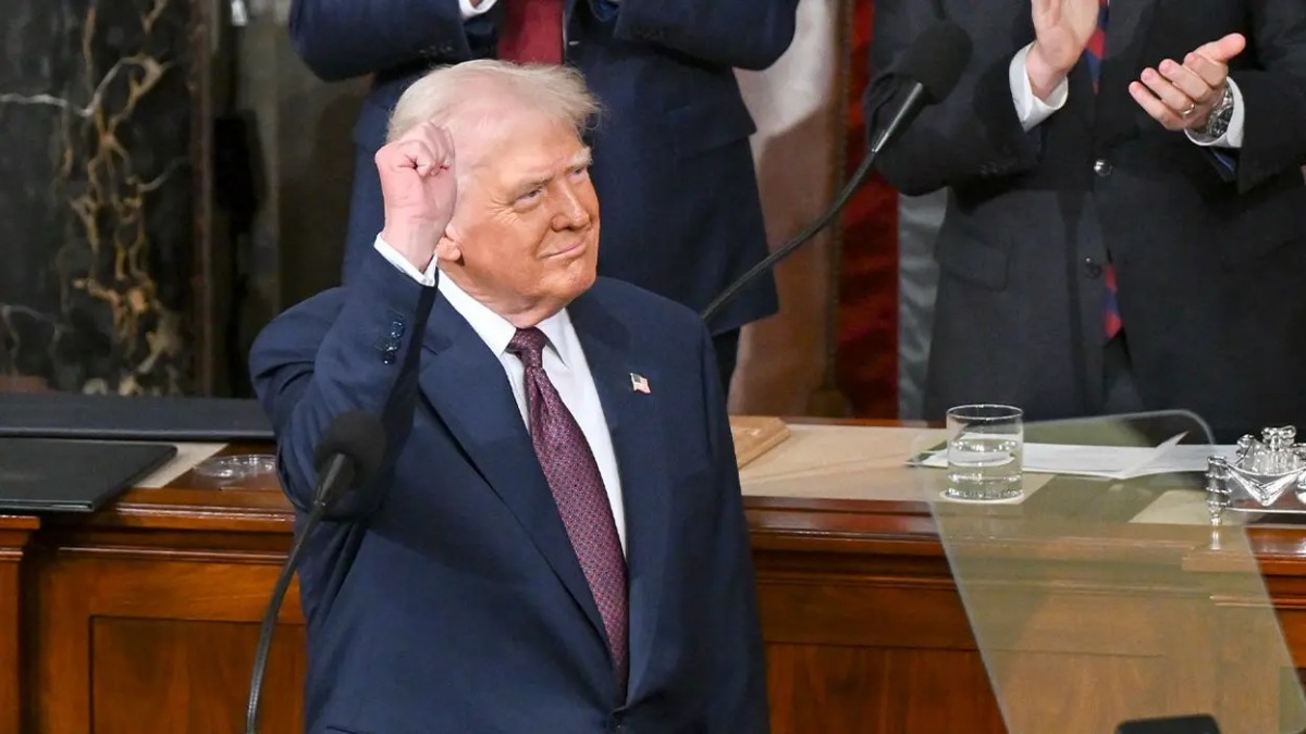 Tổng thống Mỹ Donald Trump phát biểu ngày 24/2 giờ địa phương. Ảnh: Fox News