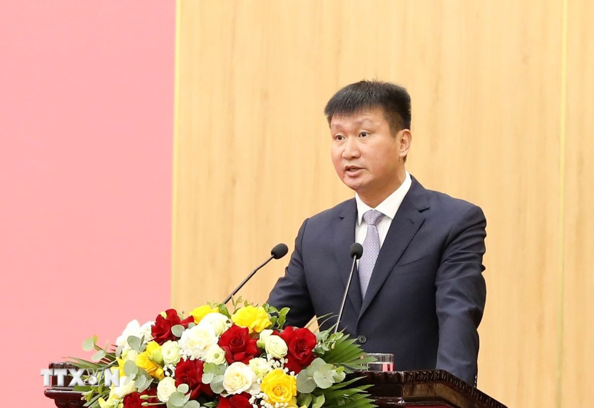 Ông Trần Huy Tuấn Tân Bí thư Tỉnh ủy Ninh Bình nhiệm kỳ 2025 - 2030 Trần Huy Tuấn. Ảnh: TTXVN.được bầu giữ chức Bí thư Tỉnh ủy Ninh Bình nhiệm kỳ 2025 - 2030. Ảnh: TTXVN.