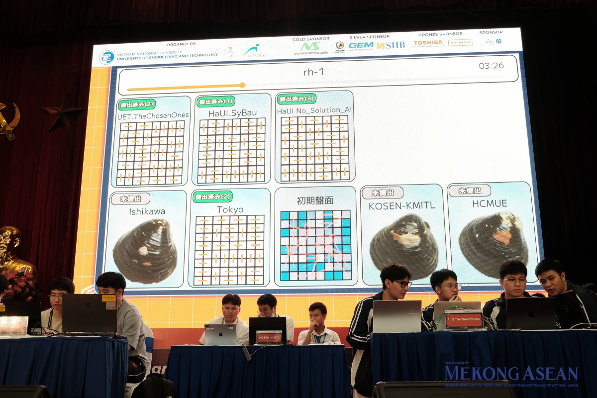 Các đội thi đấu trực tiếp ở hạng mục Competition – thi đấu lập trình. Ảnh: Tùng Dương/555win Login