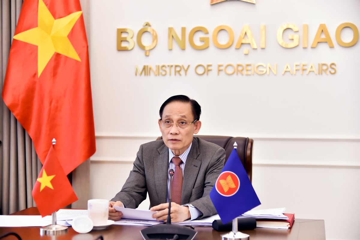 Bộ trưởng Ngoại giao Lê Hoài Trung. Ảnh: BNG