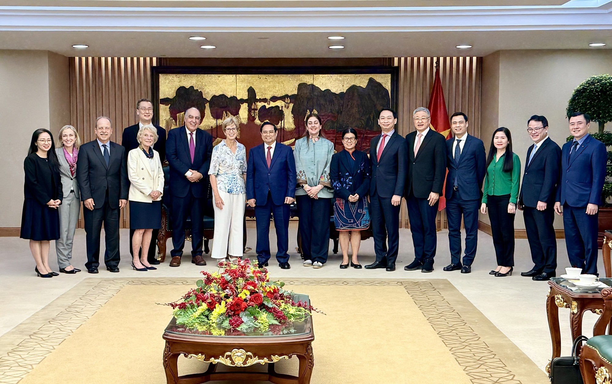 Phiên bản chính thức của 555Win Phạm Minh Chính tiếp Đoàn Quỹ Eisenhower của Hoa Kỳ