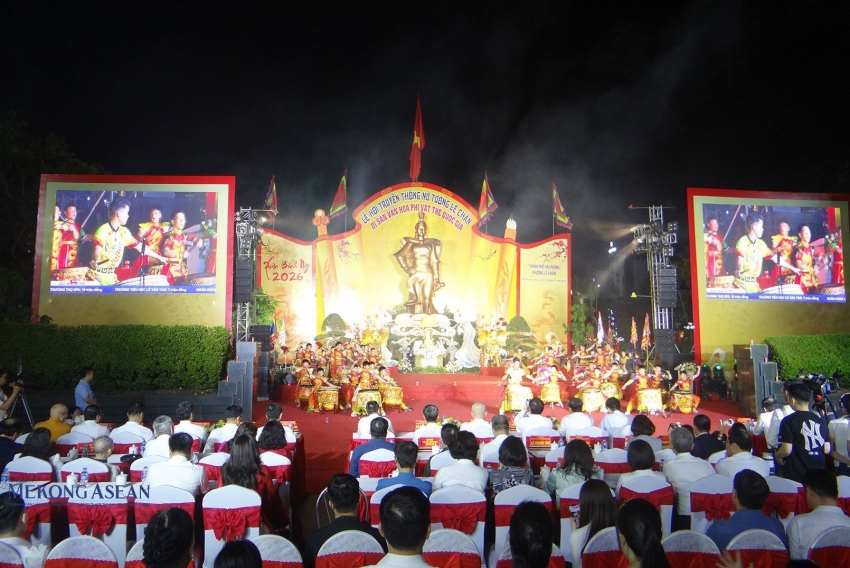 Trang trọng khai mạc lễ hội Nữ tướng Lê Chân ở Hải Phòng