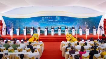 Toàn cảnh Lễ khởi công tuyến đường sắt cao tốc Hà Nội - Quảng Ninh