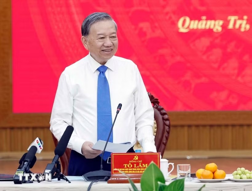 Tổng Bí thư, Chủ tịch nước Tô Lâm: Quảng Trị xác định chiến lược vươn Đông tỏa Tây