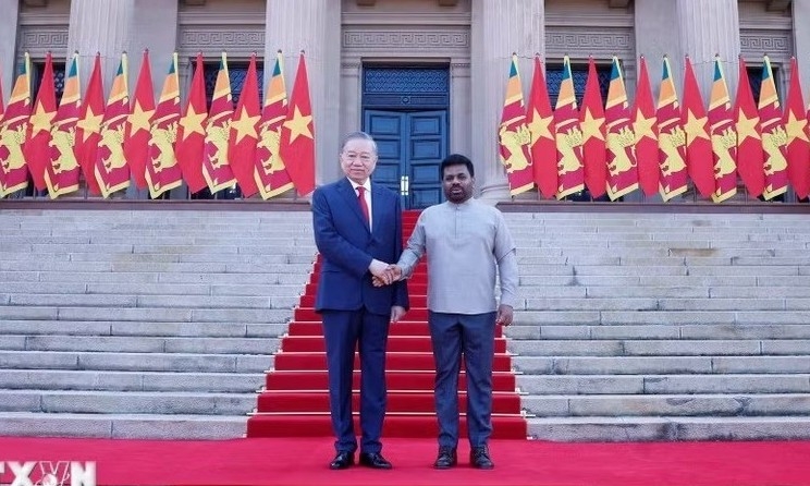 Sri Lanka bắn 21 loạt đại bác chào mừng Tổng Bí thư, Chủ tịch nước Tô Lâm