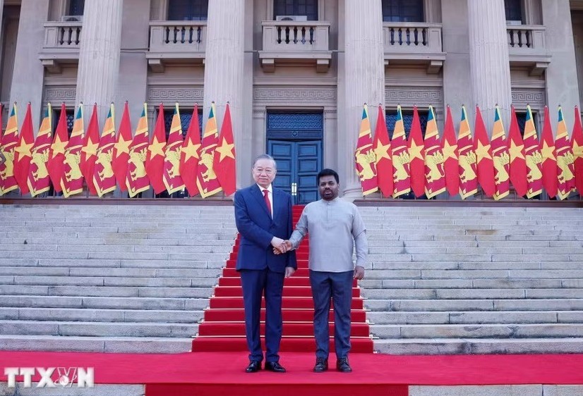 Sri Lanka bắn 21 loạt đại bác chào mừng Tổng Bí thư, Chủ tịch nước Tô Lâm
