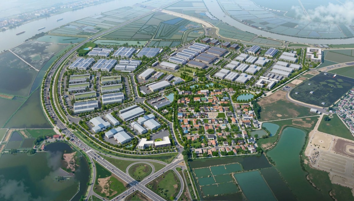 Phối cảnh khu công nghiệp Nam Tràng Cát. Ảnh: Vingroup.