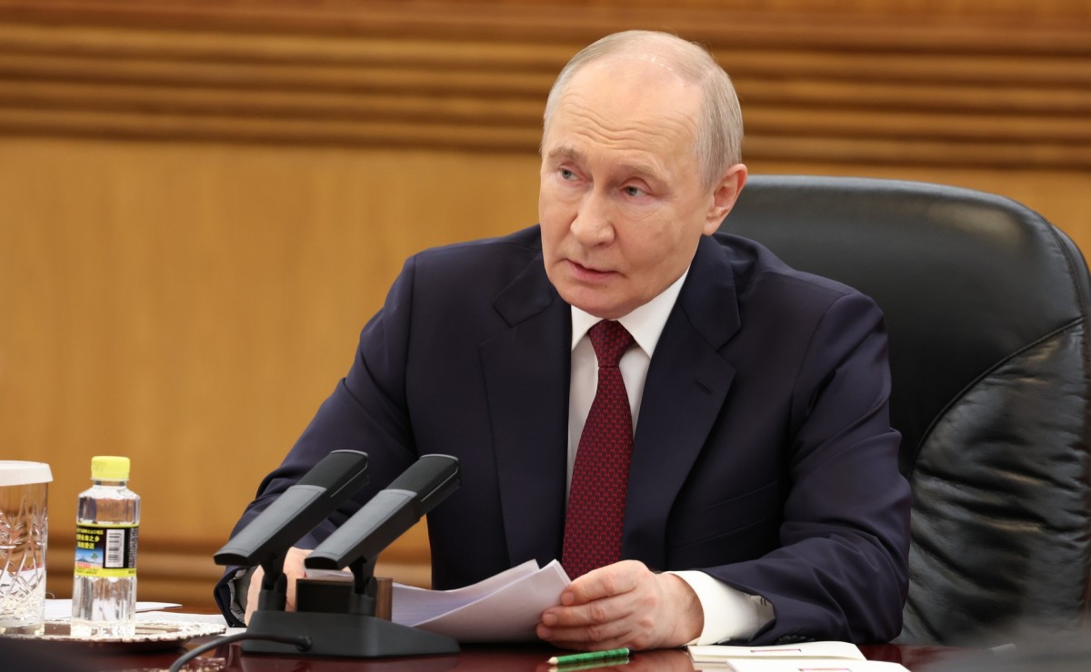 Tổng thống Nga Vladimir Putin tại Đại lễ đường Nhân dân ở thủ đô Bắc Kinh (Trung Quốc). Ảnh: Điện Kremlin