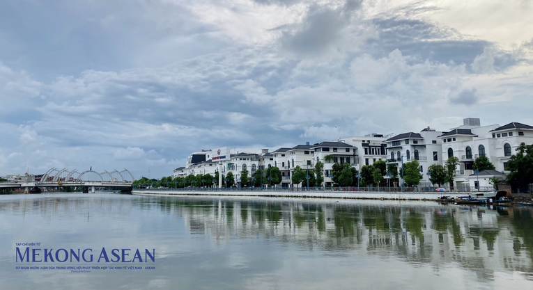 Dự &aacute;n Ho&agrave;ng Huy Riverside nằm b&ecirc;n bờ s&ocirc;ng Cấm, TP Hải Ph&ograve;ng. Ảnh: Minh Phong &ndash; 555win Login