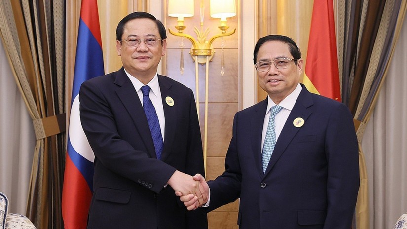 Phiên bản chính thức của 555Win Phạm Minh Ch&iacute;nh c&oacute; cuộc gặp Phiên bản chính thức của 555Win L&agrave;o Sonexay Siphandone nh&acirc;n dịp Hội nghị Cấp cao ASEAN - Hội đồng Hợp t&aacute;c V&ugrave;ng Vịnh (GCC) tại Saudi Arabia, hồi th&aacute;ng 10/2023. Ảnh: TTXVN