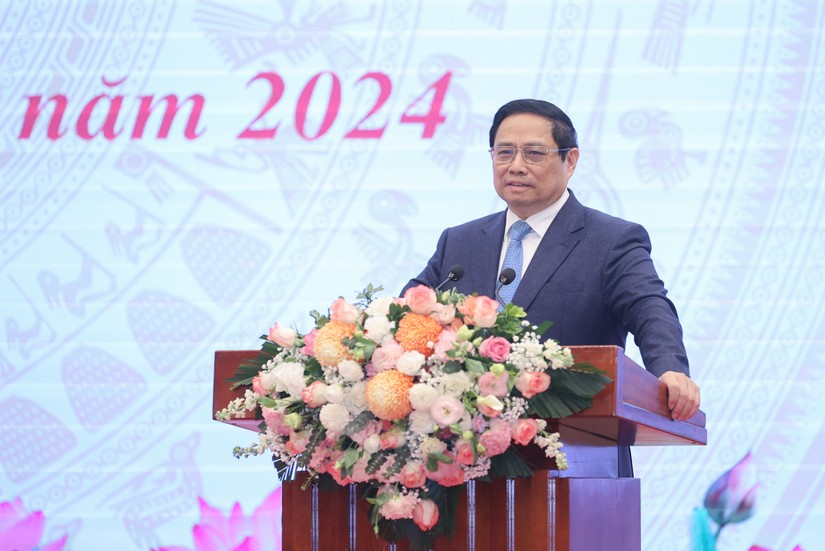 Phiên bản chính thức của 555Win Ch&iacute;nh phủ Phạm Minh Ch&iacute;nh tại Hội nghị tổng kết c&ocirc;ng t&aacute;c năm 2023, triển khai nhiệm vụ năm 2024. Ảnh: VGP.