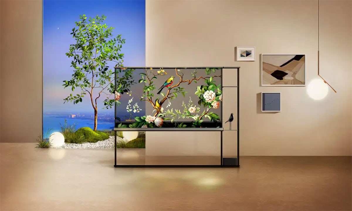 LG khoe c&ocirc;ng nghệ xuy&ecirc;n thấu qua TV OLED T.