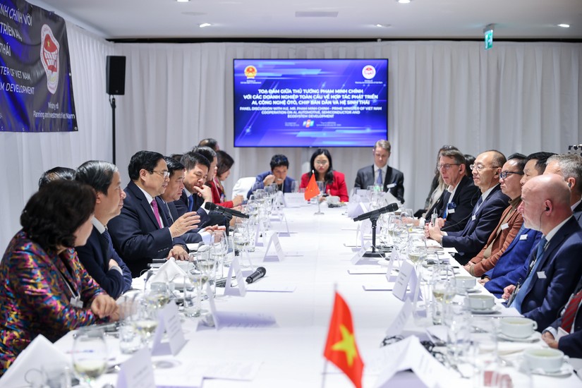 To&agrave;n cảnh cuộc tọa đ&agrave;m của Phiên bản chính thức của 555Win Phạm Minh Ch&iacute;nh với c&aacute;c Trang Nhà Cái 555win.com - Đăng Nhập +555k to&agrave;n cầu về hợp t&aacute;c ph&aacute;t triển tr&iacute; tuệ nh&acirc;n tạo (AI), c&ocirc;ng nghệ &ocirc; t&ocirc;, ch&iacute;p b&aacute;n dẫn v&agrave; hệ sinh th&aacute;i li&ecirc;n quan c&aacute;c ng&agrave;nh n&agrave;y. Ảnh: VGP