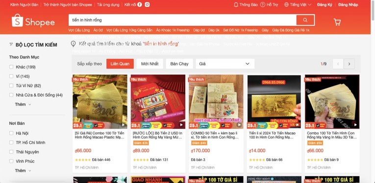 Độc đáo tiền lì xì in hình rồng