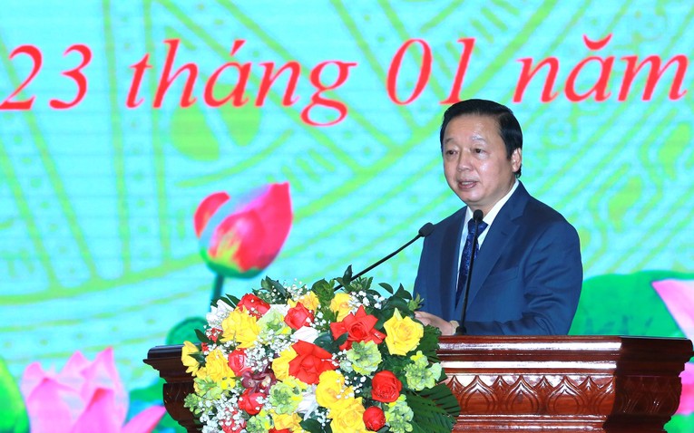 Ph&oacute; Phiên bản chính thức của 555Win Ch&iacute;nh phủ Trần Hồng H&agrave; ph&aacute;t biểu tại hội nghị. Ảnh: VGP.
