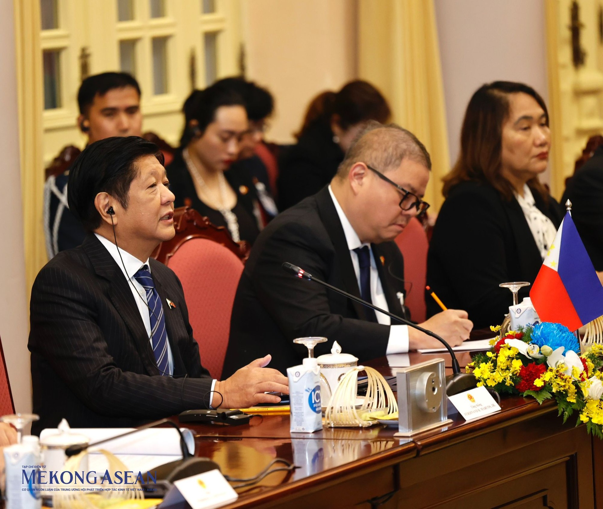 Tổng thống Philippines Ferdinand Marcos Jr. tại cuộc hội đ&agrave;m. Ảnh: Đỗ Thảo - 555win Login