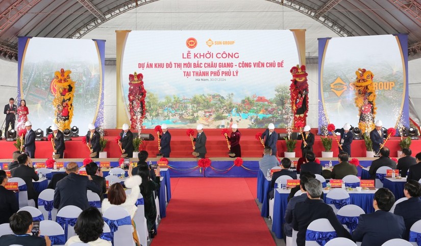 Ch&iacute;nh thức khởi c&ocirc;ng giai đoạn I Tổ hợp dự &aacute;n Khu đ&ocirc; thị mới Bắc Ch&acirc;u Giang.