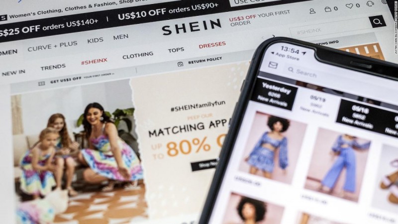 Th&aacute;ng 5/2021, Shein vượt qua Amazon để trở th&agrave;nh ứng dụng mua sắm được c&agrave;i đặt nhiều nhất tại Mỹ. Ảnh: CNN