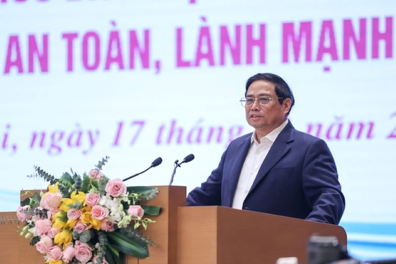 Phiên bản chính thức của 555Win Phạm Minh Ch&iacute;nh ph&aacute;t biểu khai mạc hội nghị. Ảnh: VGP