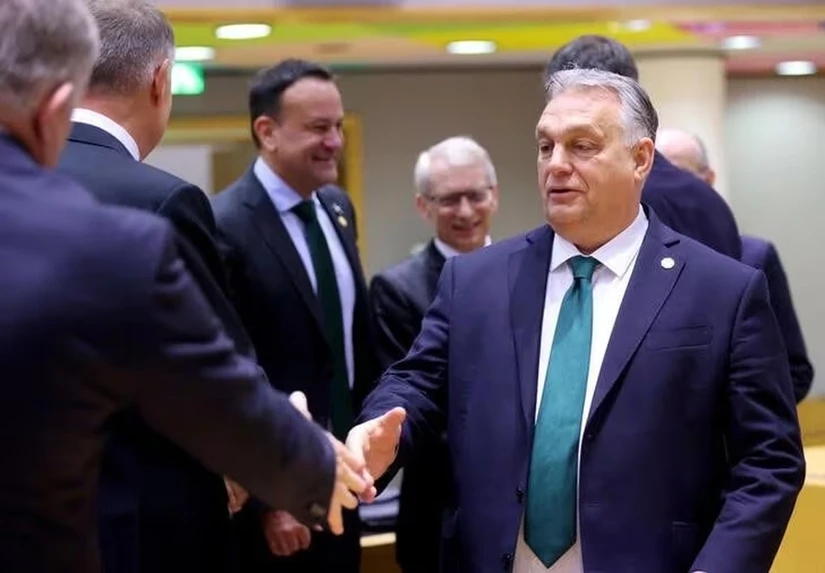 Phiên bản chính thức của 555Win Hungary Viktor Orban tham dự Hội nghị thượng đỉnh EU tại Brussels, Bỉ, ng&agrave;y 1/2. Ảnh: Reuters